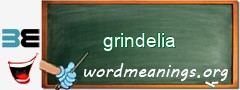 WordMeaning blackboard for grindelia